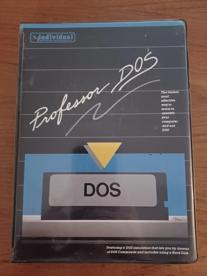 Individual Software Professor DOS Interactive Tutorial Simulation Vintage 1984 - Image 1 of 3