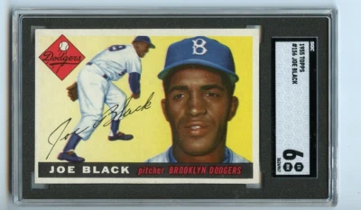 1955 Topps Joe Black Brooklyn Dodgers #156  🚀😳💥 SGC Graded 6 - Image 1 of 2