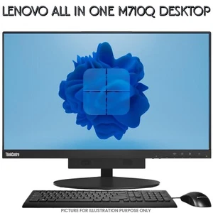 Lenovo All In One 24" M710Q Core i7-6700 6th Gen 32GB RAM 2TB SSD Wi-Fi Enabled- - Picture 1 of 9