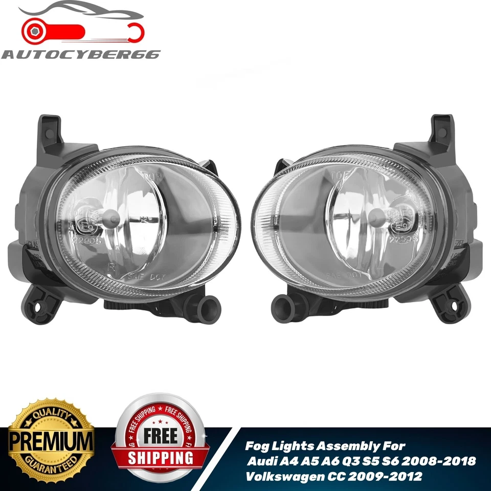 Fog lights for Audi A4 A5 A6 Q3 S5 S6 2008-2018; Volkswagen CC 2009-2012 Foto 1 de 4