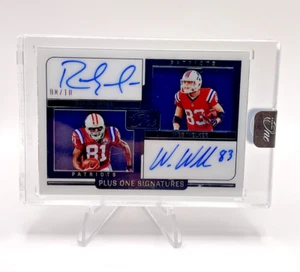 2022 Panini One Randy Moss & Wes Welker Plus One Signatures Dual Auto /10 - Picture 1 of 3
