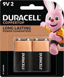 Duracell Coppertop 9V 2 Pack Batteries - Picture 1 of 7