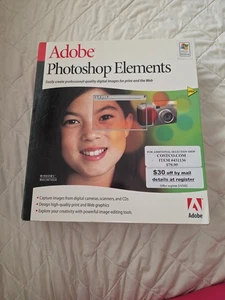 Adobe Photoshop Elements 1.0 w/Product Key & User Guide Win/Mac (New) - Picture 1 of 12