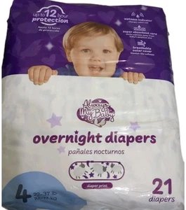Always My Baby Overnight Windeln Größe 4, Babys 21-37 lbs; 21 Stück Neu ungeöffnet - Bild 1 von 8