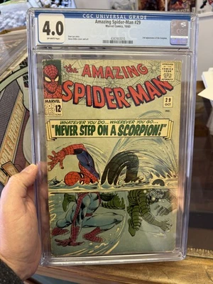 Amazing Spider-Man #29 CGC 4.0 OW  Marvel 1965 - 2nd Scorpion - Image 1 of 2