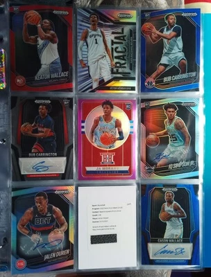 2025-26 Topps Flagg Edgecombe Bailey JA Optic Prizm Black RC Redemption Auto PSA - Image 1 of 4