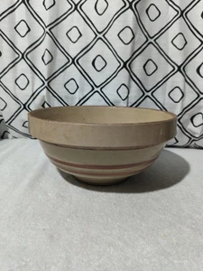 Antique Large Yellowware Mixing Bowl, 11.5" Diameter Very Good Condition - Picture 1 of 14