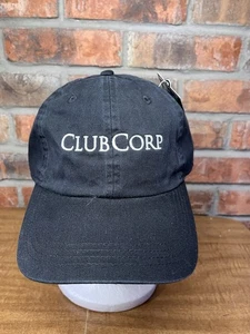 Nuevo con etiquetas Club Corp Golf Country Club Blanco Bordado Negro Correa Papá Sombrero Adelante - Imagen 1 de 8