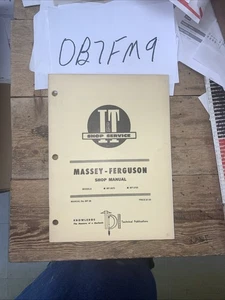 MANUAL DE REPARACIÓN DE SERVICIO DE TALLER I&T USADO MASSEY-FERGUSON MF-38 MF-2675 MF-2705 NOS - Imagen 1 de 8