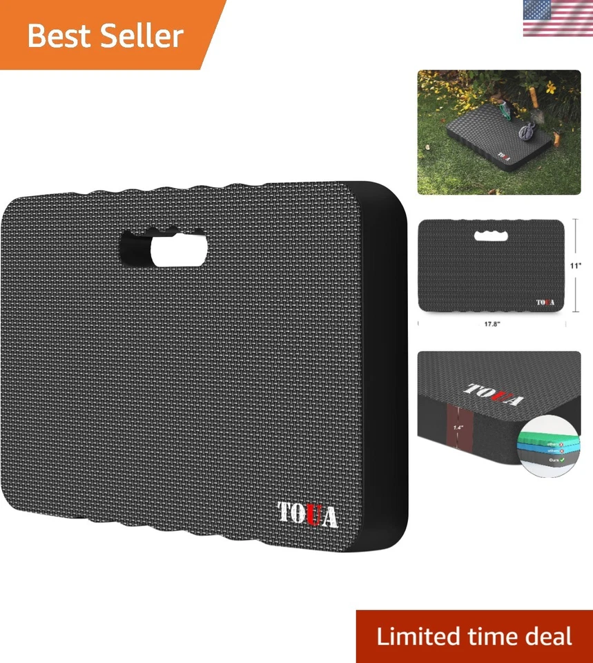 Comfy Large Kneeling Pad Support Knee With Thick Mat 1pack Black