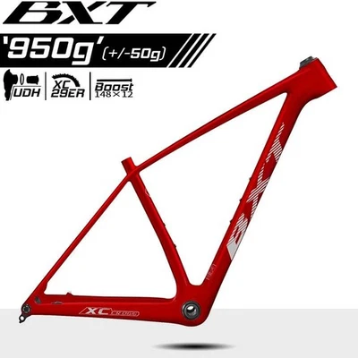 BXT T1000 Ultralight MTB Bicycle Frame 29er Carbon Mountain Bike Boost Hardtail - Image 1 of 4