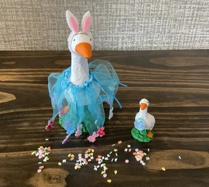 Easter Outfit for 7” Desk Goose with FREE Mini Goose Included - Picture 1 of 3