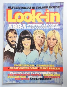Look-in Magazine #22 - 22nd May 1976 - Abba cover & Pin-up Oliver Tobias RARE - Picture 1 of 4