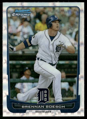 2012 Bowman Chrome XFractor Brennan Boesch Detroit Tigers #212 - Image 1 of 2