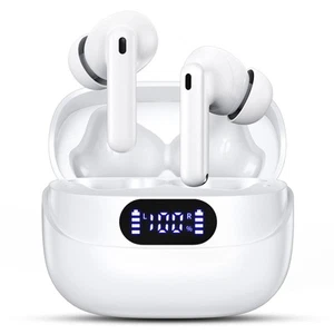 Wireless Earbuds, 42H Playtime Bluetooth 5.3 Headphones, HiFi Stereo Call Noi... - Picture 1 of 7