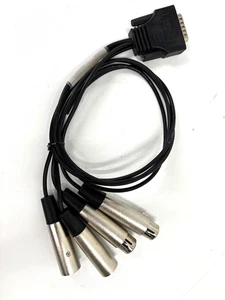 Cable de repuesto de E/S analógico equilibrado Digigram VX222HR XLR a Sub-D 15 macho - Imagen 1 de 4