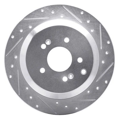 For Hyundai Veracruz 07-12 Brake Rotor DFC Premium Drilled & Slotted Rear — 第 1/4 张图片