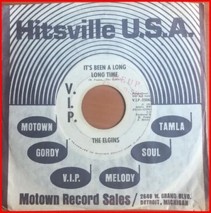 NORTHERN SOUL 45 The Elgins-it's been a long long time V.I.P. DEMO - RARE OG mp3 - Picture 1 of 2