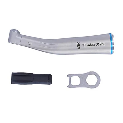 BOMAOER Dental 1:1 Fiber Optic Straight Contra Angle Handpiece Fit NSK Ti-Max X25L