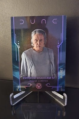#'ed/199 🔥 EMPORER SHADDAM IV 2024 Topps Chrome DUNE Purple Refractor SP #20 - Image 1 of 2