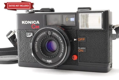 [Top MINT w/Case] Konica C35 EF Point & Shoot Film Camera From JAPAN - Image 1 of 4