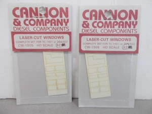 CANNON & COMPANY # CW-1505~2 JUEGOS DE VENTANAS CORTADAS CON LÁSER PARA TC-1501-1502~ESCALA HO - Imagen 1 de 3