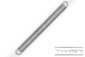 Zug-Feder 4mm Haken Öse 29x317mm 55,3kg Spiral Edel-stahl rostfrei Metall - Bild 1 von 1