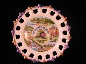 Vintage Great Smoky Mountains Plate Made In Japan Travel Memorabilia Tennessee - Picture 1 of 1