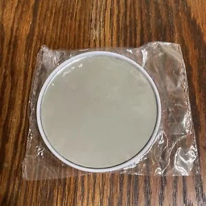 10X Magnifying Mirror With Two Suction Cups Makeup Tools Round Mirror 3.25” Whit - Picture 1 of 3