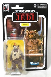 FIGURA DE ACCIÓN EUROPEA STAR WARS SERIE NEGRA RETORNO DEL JEDI EWOK PAPLOO 4" - Imagen 1 de 15