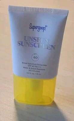 SUPERGOOP! Protector solar invisible SPF40 0,5 oz tamaño de viaje de lujo, caducidad 04/25 Foto 1 de 4