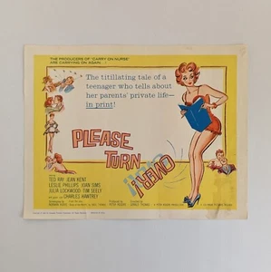 Please Turn Over! - Vintage 1960 Film Lobby Card - Gerald Thomas - 11" X 14" - Picture 1 of 5