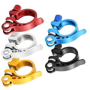 28.6 31.8 34.9mm Alloy Quick Release QR Seat Post Clamp - Picture 1 of 31