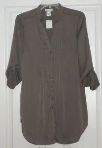 *BLUSA TÚNICA MUJER FRED DAVID TALLA 6 GRIS SENSACIÓN SEDOSA LIGERA NUEVA CON ETIQUETAS - Imagen 1 de 1