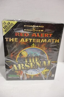 SEALED Command and Conquer Red Alert ARSENAL 1996 Big Box PC SOME RIPPED PLASTIC - Image 1 of 4