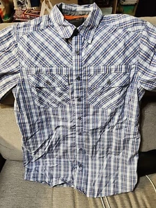 Camicia a maniche corte da uomo 5.11 blu a quadri taglia S - Foto 1 di 6