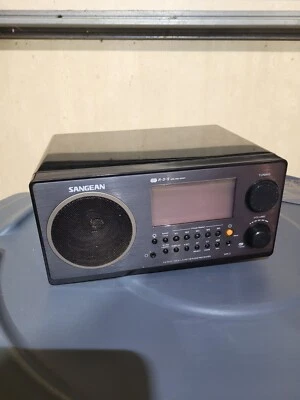 Sangean WR-2   2 Band AM/FM Radio Receiver Black Frame Unit Working  - Image 1 of 4