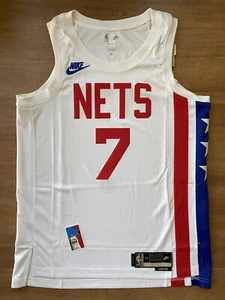Kevin Durant Size 48 L NBA Swingman Jersey Nike Brooklyn Nets NJ Classic Mens #7 - Picture 1 of 7