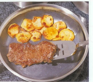 Bratfolie rund 32 cm+Backfolie (Dauerbackfolie) schwarz - Bild 1 von 2