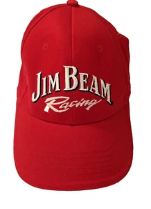 Jim Beam Nascar Racing Cap #7 Robby Gordon Motorsports Red Hat Embroidered - Picture 1 of 7