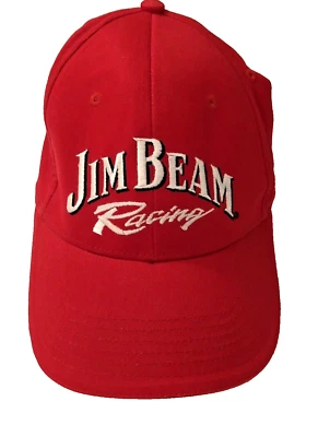 Jim Beam Nascar Racing Cap #7 Robby Gordon Motorsports Red Hat Embroidered  - Image 1 of 4