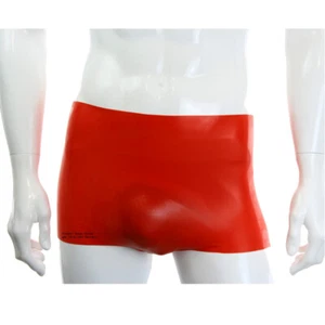 LatexDreamwear 100% Latex Hotpants rot und sexy Unterwäsche Dessou Dessous Slip - Bild 1 von 5