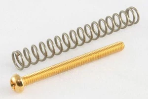 4 Gold Humbucker Height Adjustment Screws Springs fits Gibson USA,Duncan emg - Picture 1 of 1
