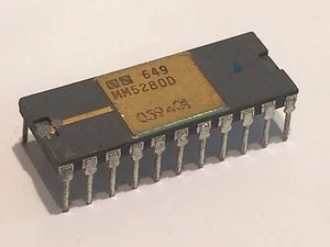 CERAMIC GOLD IC  EARLY NSC  MM5280D MEMORY COLLECTIBLE CHIP               fd2j16 - Picture 1 of 1