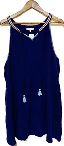 Skies Are Blue Women's Dress - size 3X Navy Sleeveless Sundress - Picture 1 of 10