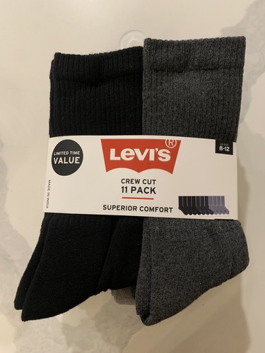 Levi's Classic Crew Socks Unisex – 2 Paar Baumwollsocken Mit Logo & Komfortsohle