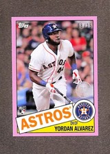 2020 Mini 1985 Topps 35th Anniversary #85-50 Yordan Alvarez Rookie Pink /25