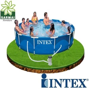 INTEX 28212 PISCINA FUORI TERRA FRAME ROTONDA TONDA CM 366X76 POMPA FILTRO - Foto 1 di 2