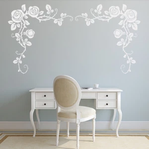 Rose Flower Headboard Wall Sticker WS-17063 - Picture 1 of 10