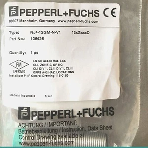 ONE New For Pepperl+ Fuchs NJ4-12GM-N-V1 Proximity Sensor Fast Shipping - Picture 1 of 3